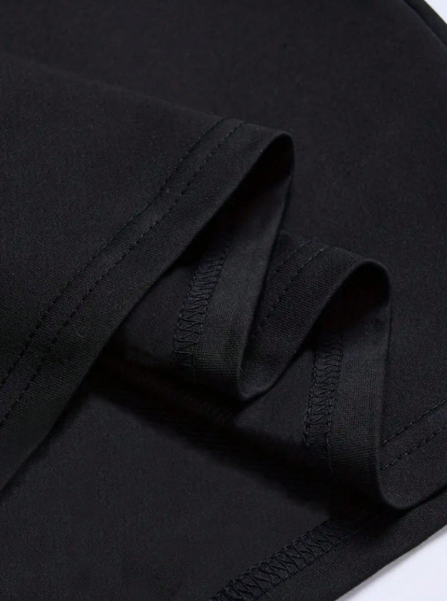 Men Casual Black T-Shirt With ''Brooklyn'' Print