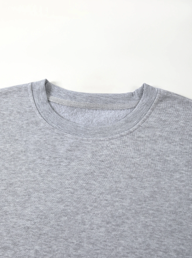 Men’s Grey Basic Thermal Lined Sweatshirt