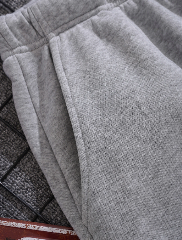 Men’s Grey Sweatpants with Brooklyn Letter Graphic