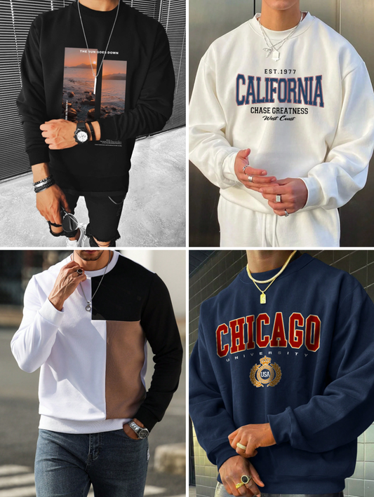 Men’s Mixed Sweatshirts – Variety of Our Trendy Styles