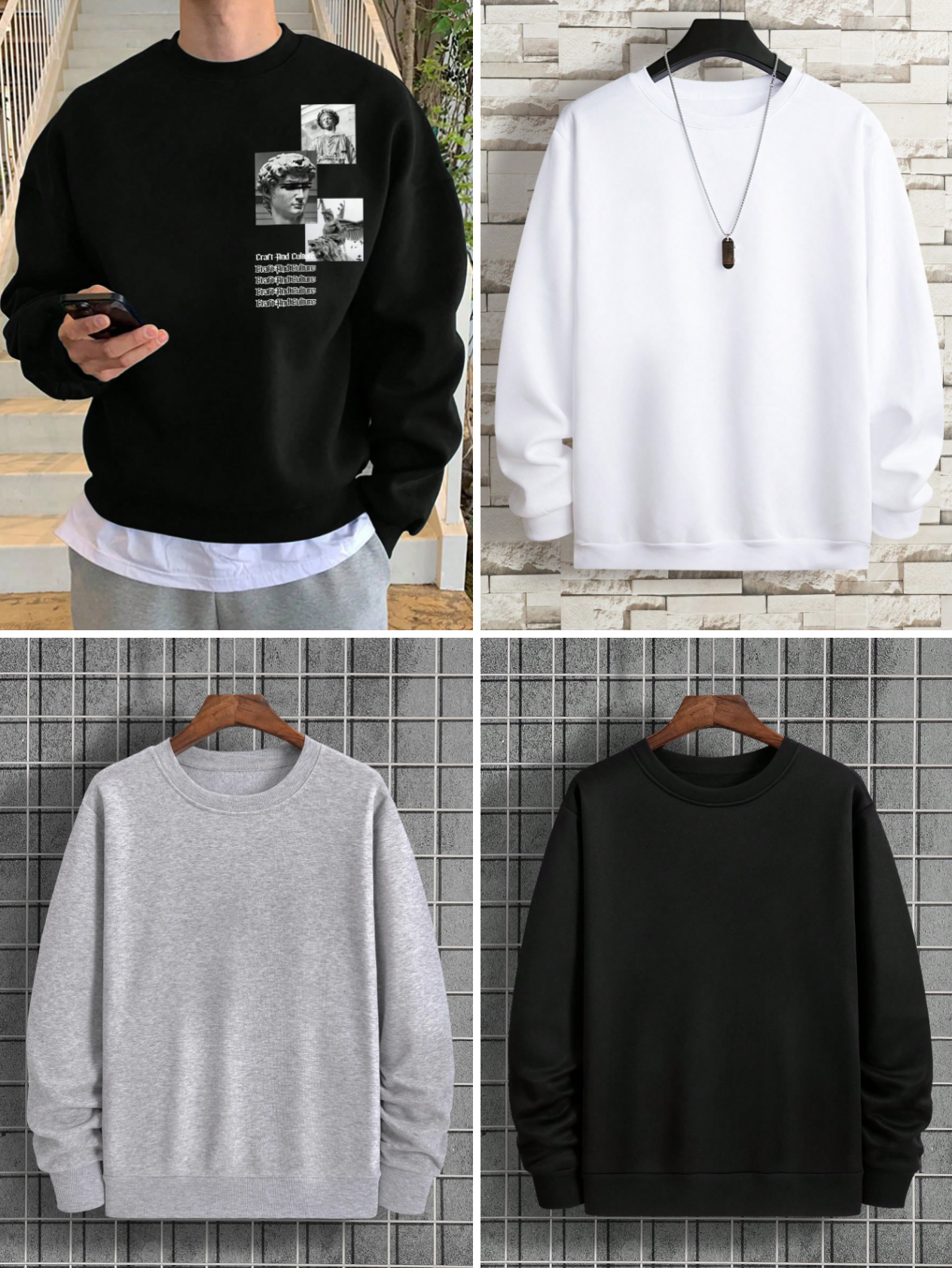 Men’s Mixed Sweatshirts – Variety of Our Trendy Styles