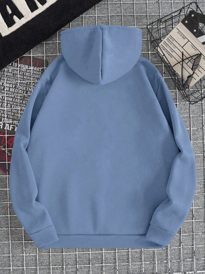 Men’s Casual Hoodie with Paris Letter Print