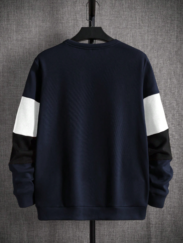 Men's Color Block Casual Sweatshirt