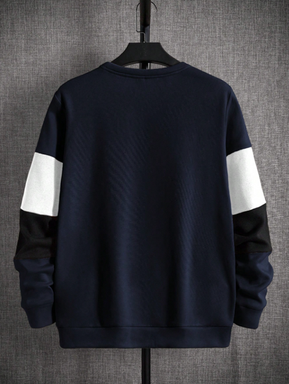 Men's Color Block Casual Sweatshirt
