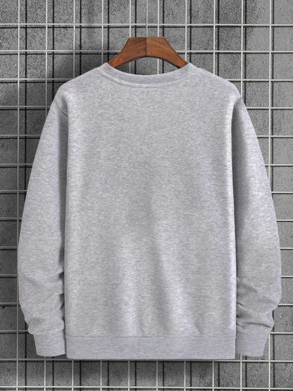 Men’s Grey Basic Thermal Lined Sweatshirt