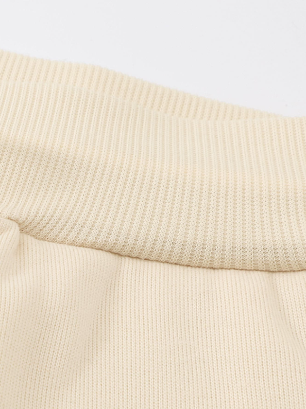 Men’s Cream Sweatpants with Chicago Letter Graphic