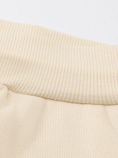 Men’s Cream Sweatpants with Chicago Letter Graphic